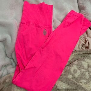 Free people good karma leggings hot pink